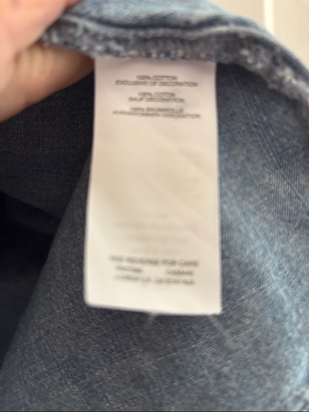 J. Crew Light Blue Embroidered Chambray Tunic - Picture 6 of 6